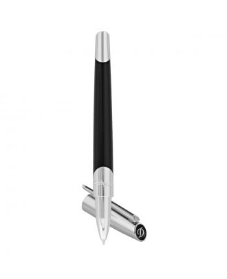 S.T. Dupont Defi Millennium Silver and Black Rollerball Pen