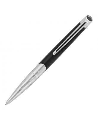 S.T. Dupont Defi Millennium Silver and Black Ballpoint Pen