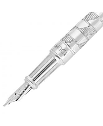S.T. Dupont Line D Eternity Monogram 1872 Palladium Medium Fountain Pen