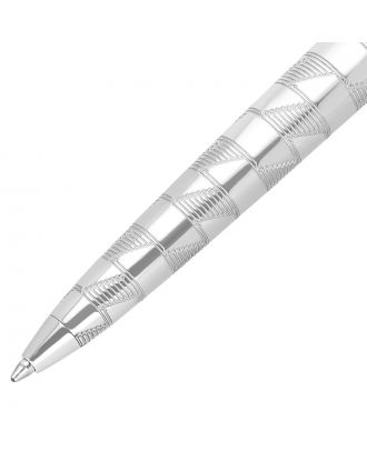 S.T. Dupont Line D Eternity Monogram 1872 Palladium Medium Ballpoint Pen