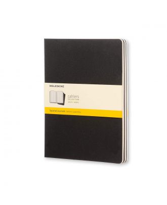 Moleskine Cahiers Collection XL Zwarte Zachte Kaft Geruit
