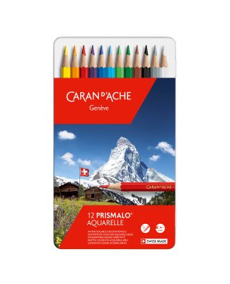 Caran d'Ache Prismalo Aquarelle 12 Colour Pencils