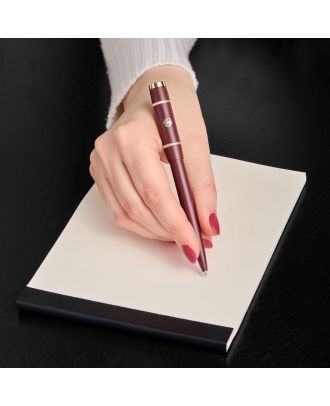 Hugo Boss Ballpoint Pen Rive Signature Lady Burgundy