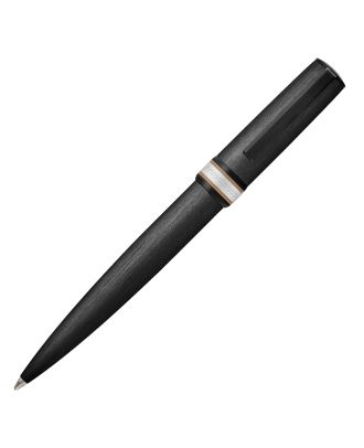 Hugo Boss Ballpoint Pen Arche Brushed Ring Black