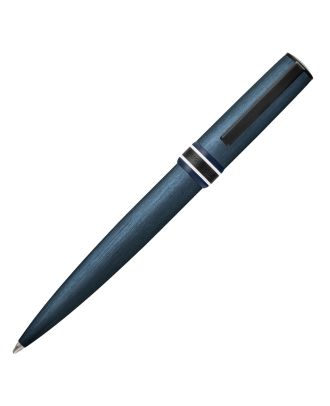 Hugo Boss Ballpoint Pen Arche Brushed Ring Navy