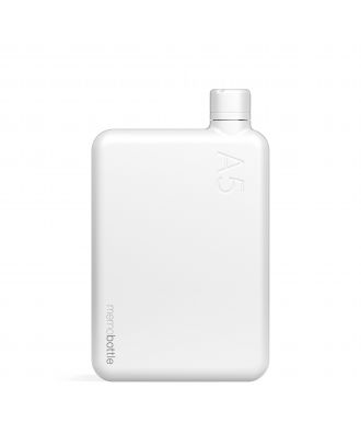 A5 Memobottle Stainless Steel White