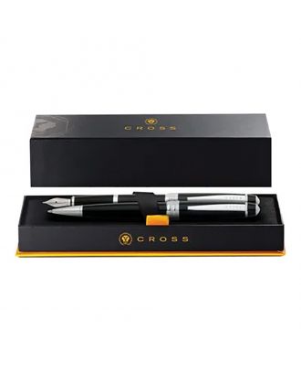 Cross Bailey Black Set Ballpoint and Fountain Pen