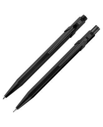 Caran d'Ache 849 Black Code Ballpoint Pen and Mechanical Pen Set Special Edition