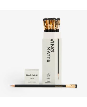 Blackwing Matte Pencil Black - Set of 12