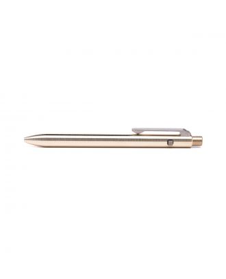 Tactile Side Click Pen Bronze Short Ballpoint Pen
