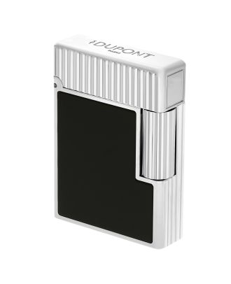 S.T. Dupont Ligne 1 Lacquer Black Silver Lighter