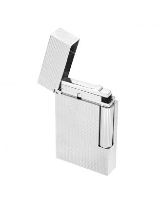 S.T. Dupont Ligne 2 Microdiamond Head Silver Aansteker