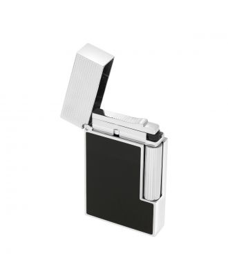S.T. Dupont Ligne 2 Microdiamond Head Platinum Finish Lighter