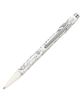 Caran d'Ache 849 Toile de Jouy White Ballpoint Pen Special Edition