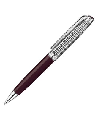 Caran d'Ache Léman Toile de Jouy Special Edition Ballpoint Pen Set with Leather Pen Pouch