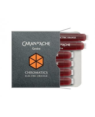 Caran d'Ache Chromatics Inkt Cartridges Electric Orange