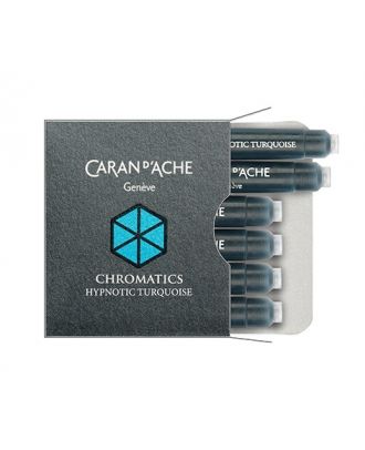 Caran d'Ache Chromatics Inkt Cartridges Hypnotic Turquoise