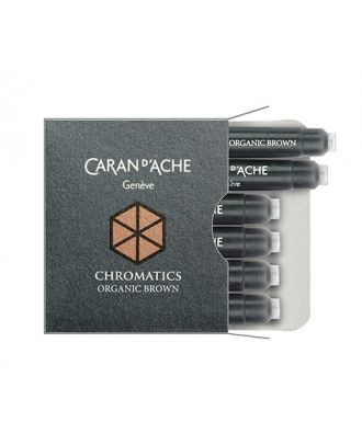 Caran d'Ache Chromatics Inkt Cartridges Organic Brown