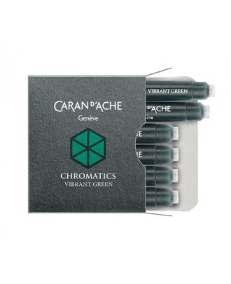Caran d'Ache Chromatics Inkt Cartridges Vibrant Green