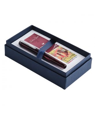 Tom Hessin Charles Collection Castle Claret Fountain Pen