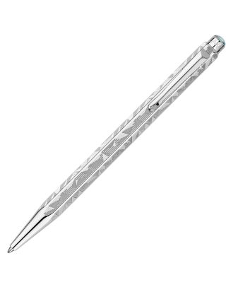 Caran d'Ache Ecridor Alpine Frost Ballpoint Pen with leather pen pouch