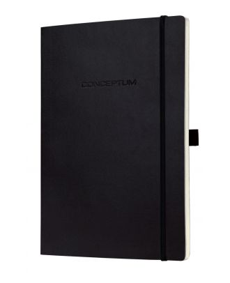 Sigel Conceptum Pure Notitieboek A4 Zwart Hard cover Gelijnd