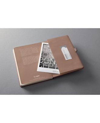 Sigel Conceptum Pure Notebook A5 Rosé Metallic Hard Cover Ruled