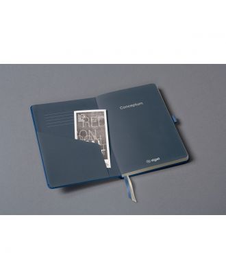 Sigel Conceptum Pure Notebook A5 Blue Metallic Hard Cover Ruled