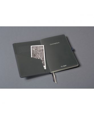 Sigel Conceptum Pure Notebook A5 Grey Metallic Hard Cover Ruled