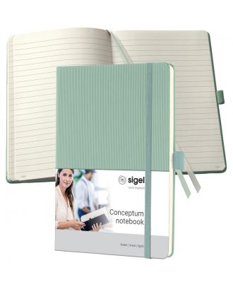 Sigel Conceptum Pure Notebook A5 Mint Green Hard Cover Ruled