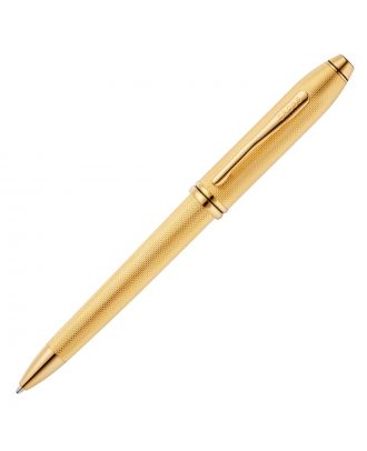Cross Townsend® Polished 23KT Gold Plated Engraved Diamond Pattern Ballpoint