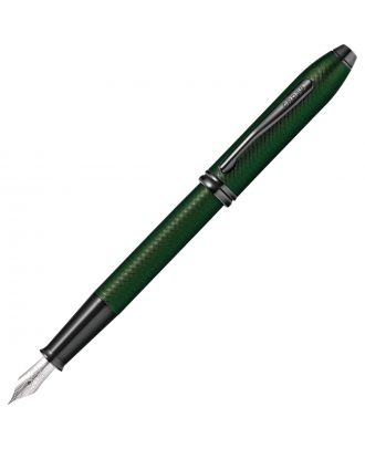Cross Townsend Matte Green PVD Micro-knurl Fountain Pen