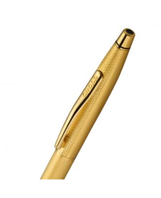Cross Classic Century 23KT Gold Plated Engraved Diamond Pattern Ballpoint Pen
