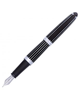 Diplomat Aero Stripes Black Fountain Pen
