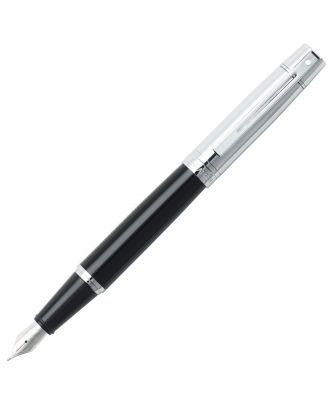 Sheaffer 300 Glossy Black Chrome Cap Vulpen