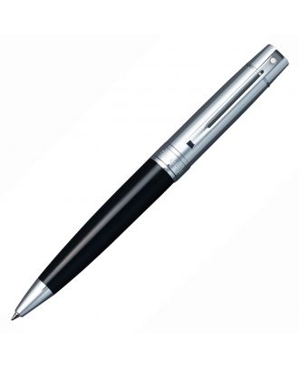 Sheaffer 300 Glossy Black Chrome Trim Ballpoint Pen