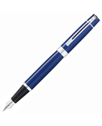 Sheaffer 300 Glossy Blue Chrome Trim Vulpen