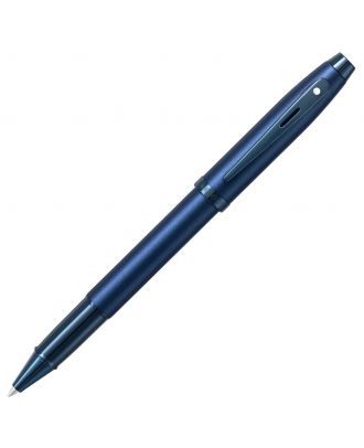Sheaffer 100 Satin Blue with PVD Blue Trim Rollerball Pen