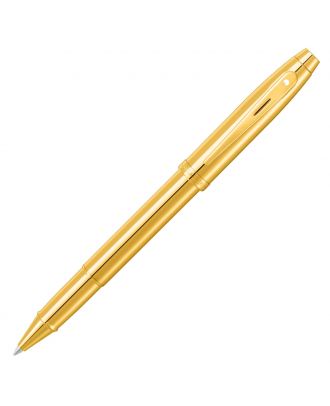 Sheaffer 100 Glossy Gold PVD with PVD Gold Trim Rollerball Pen