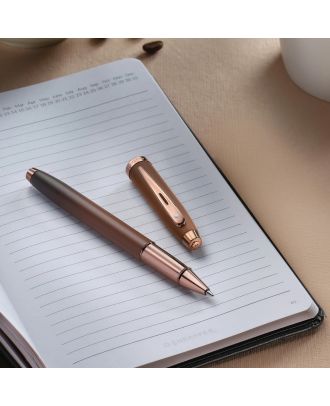 Sheaffer 100 Glossy Coffee Edition with Regal Brown PVD Trims Rollerball Pen