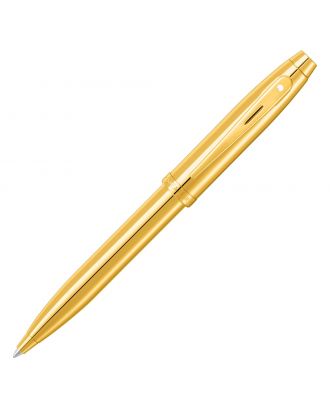 Sheaffer 100 Glossy Gold PVD with PVD Gold Trims Ballpoint Pen
