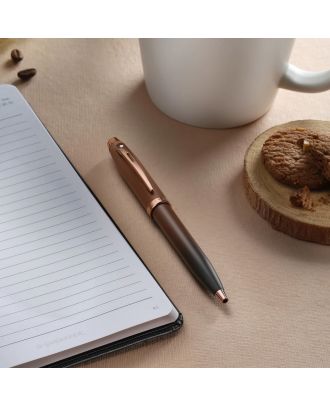 Sheaffer 100 Glossy Coffee Edition with Regal Brown PVD Trims Ballpoint Pen