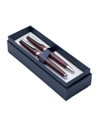 Tom Hessin Edinburgh Collection Forth Bridge Red Vulpen en Balpen Set