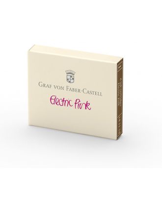 Graf von Faber-Castell Fountain Pen Ink cartridges 6 pack Electric Pink