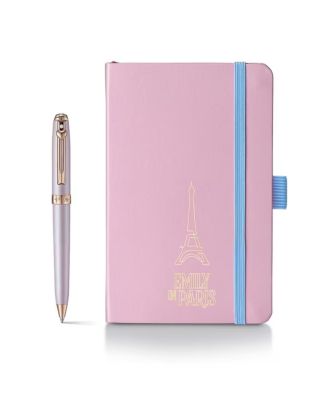 Sheaffer Prelude Emily in Paris Pastel Pink met Swarovski Crystal Mini Ballpoint Pen and Notebook