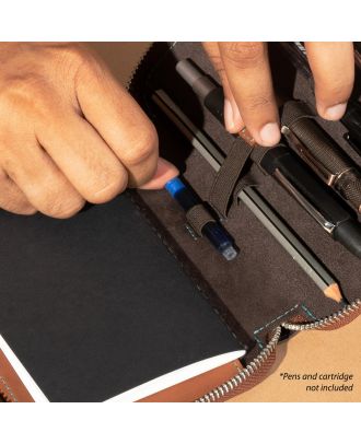 Endless Companion Bruin Lederen Etui 5 Pennen