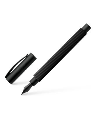 Faber-Castell Ambition Italic Obsidian Black Fountain Pen