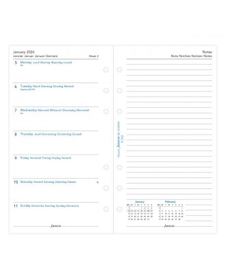 Filofax Personal Week on One Page With Notes 2026