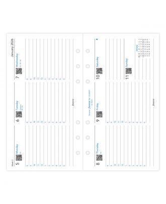 Filofax Personal Week on Two Pages Diary Horizontal 2026