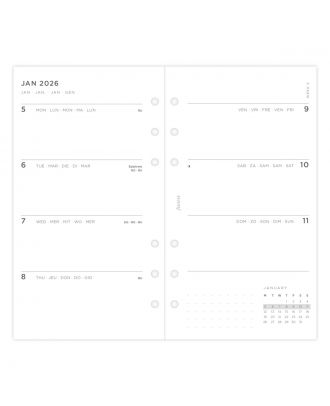 Filofax Personal Week on Two Pages Minimal 2026